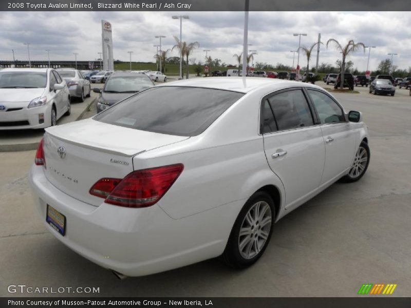 Blizzard White Pearl / Ash Gray 2008 Toyota Avalon Limited