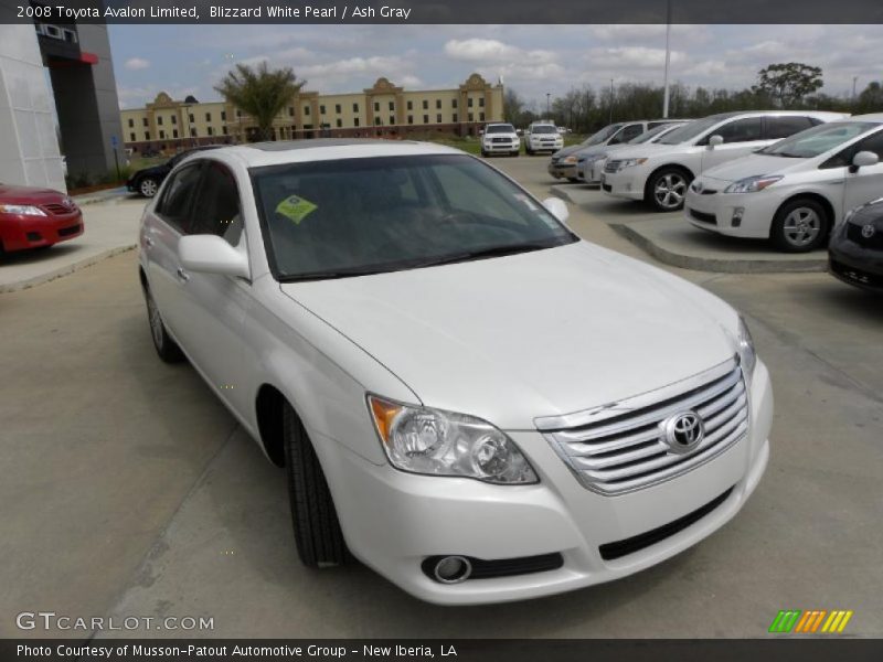 Blizzard White Pearl / Ash Gray 2008 Toyota Avalon Limited