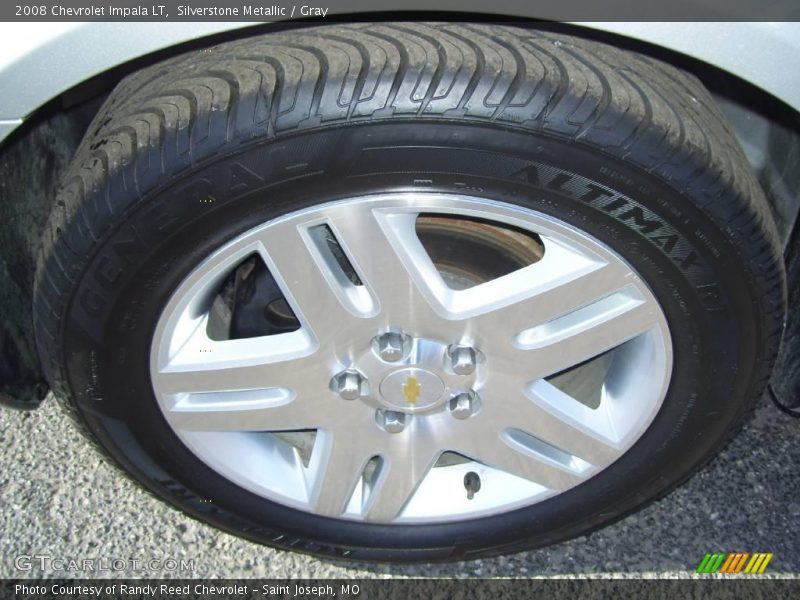 Silverstone Metallic / Gray 2008 Chevrolet Impala LT