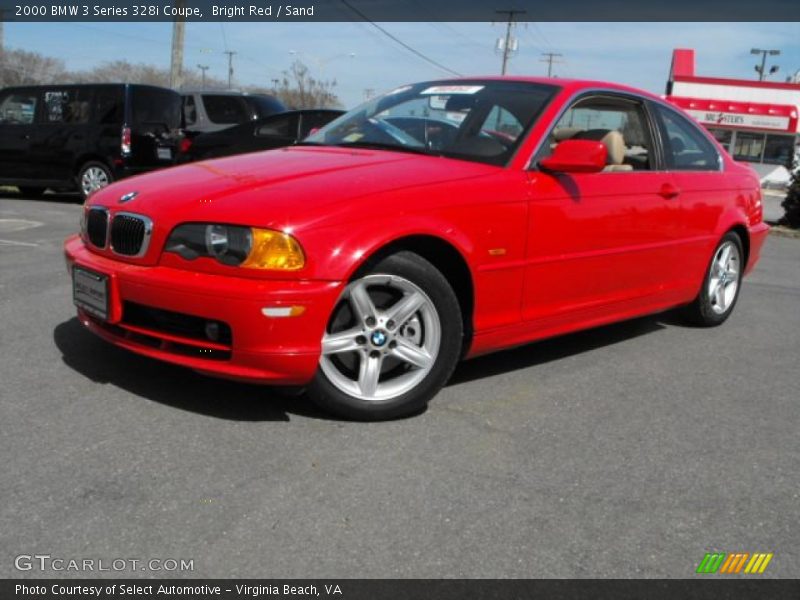 Bright Red / Sand 2000 BMW 3 Series 328i Coupe
