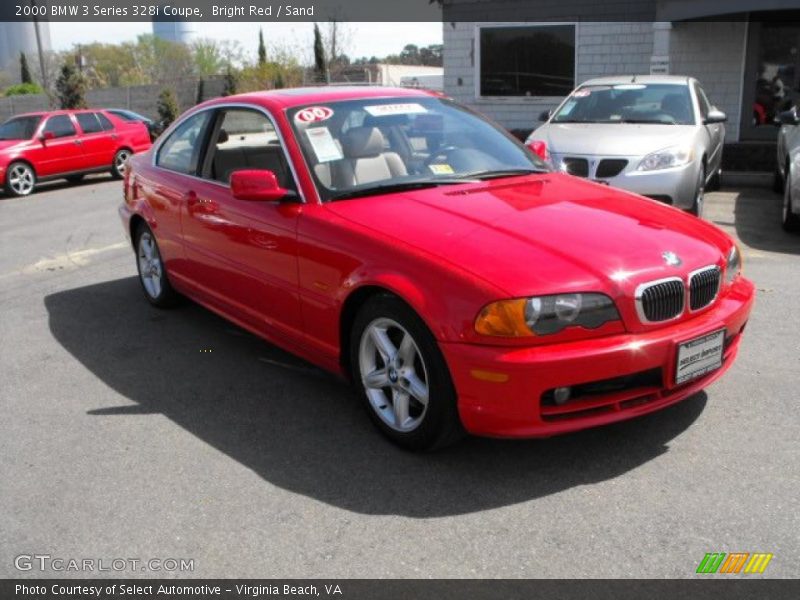 Bright Red / Sand 2000 BMW 3 Series 328i Coupe