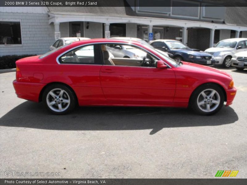 Bright Red / Sand 2000 BMW 3 Series 328i Coupe