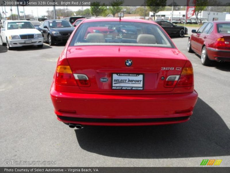 Bright Red / Sand 2000 BMW 3 Series 328i Coupe