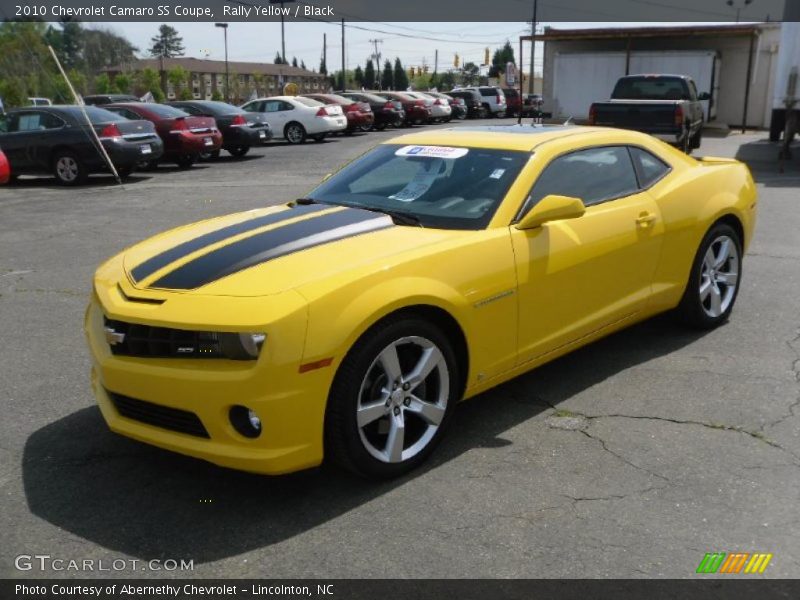 Rally Yellow / Black 2010 Chevrolet Camaro SS Coupe