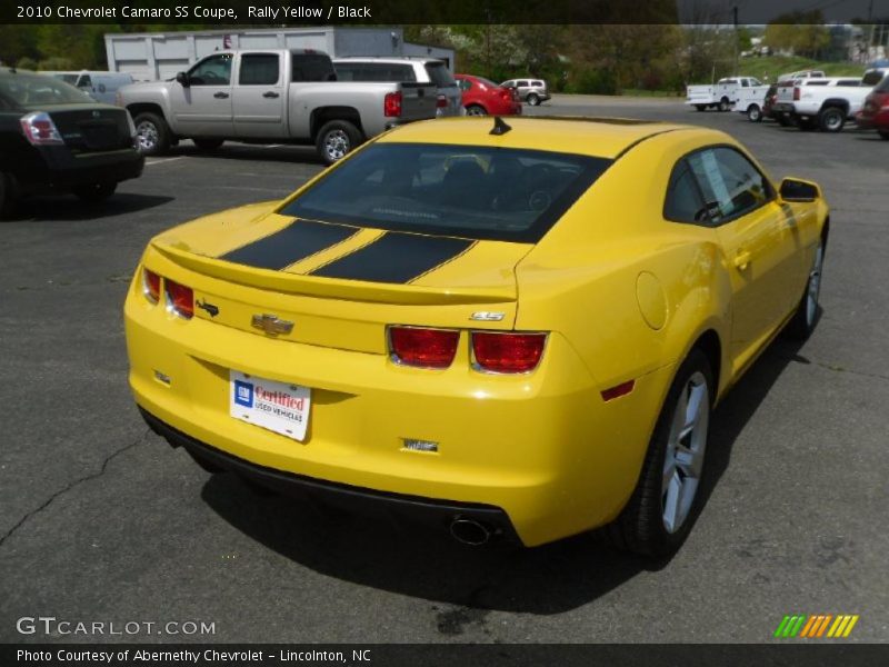 Rally Yellow / Black 2010 Chevrolet Camaro SS Coupe