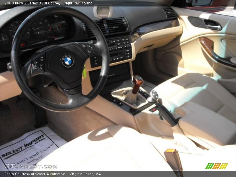 Bright Red / Sand 2000 BMW 3 Series 328i Coupe
