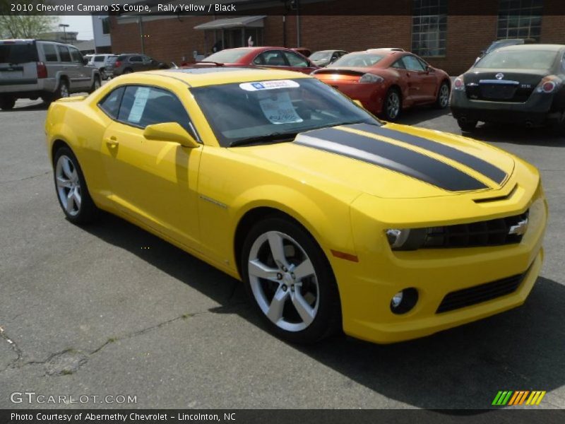Rally Yellow / Black 2010 Chevrolet Camaro SS Coupe