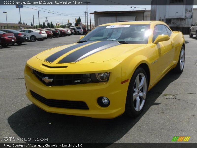 Rally Yellow / Black 2010 Chevrolet Camaro SS Coupe