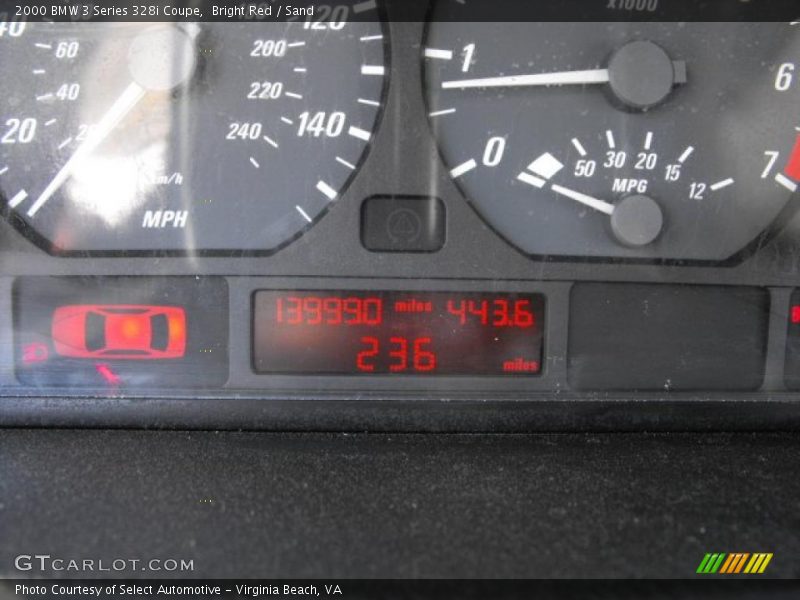 Bright Red / Sand 2000 BMW 3 Series 328i Coupe