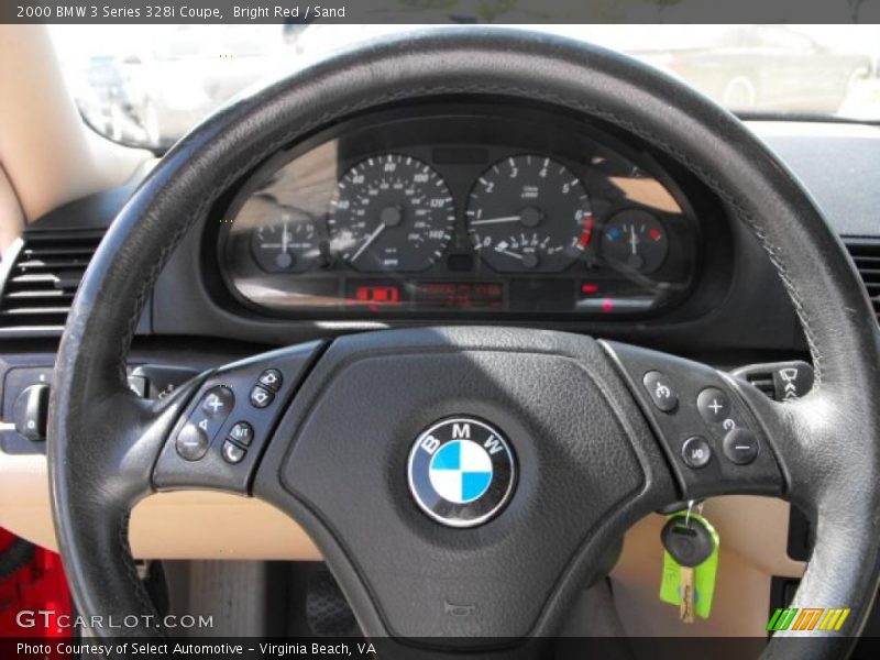 Bright Red / Sand 2000 BMW 3 Series 328i Coupe