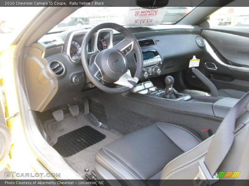 Rally Yellow / Black 2010 Chevrolet Camaro SS Coupe