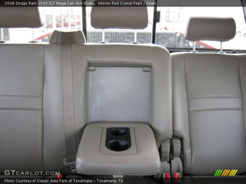 Inferno Red Crystal Pearl / Khaki 2008 Dodge Ram 3500 SLT Mega Cab 4x4 Dually