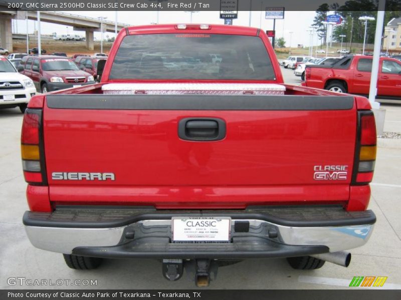 Fire Red / Tan 2007 GMC Sierra 2500HD Classic SLE Crew Cab 4x4