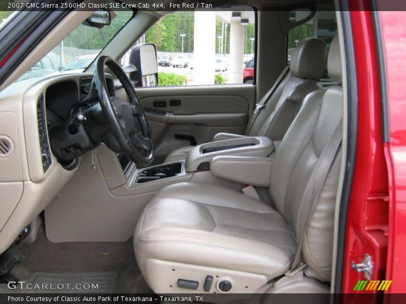 Fire Red / Tan 2007 GMC Sierra 2500HD Classic SLE Crew Cab 4x4