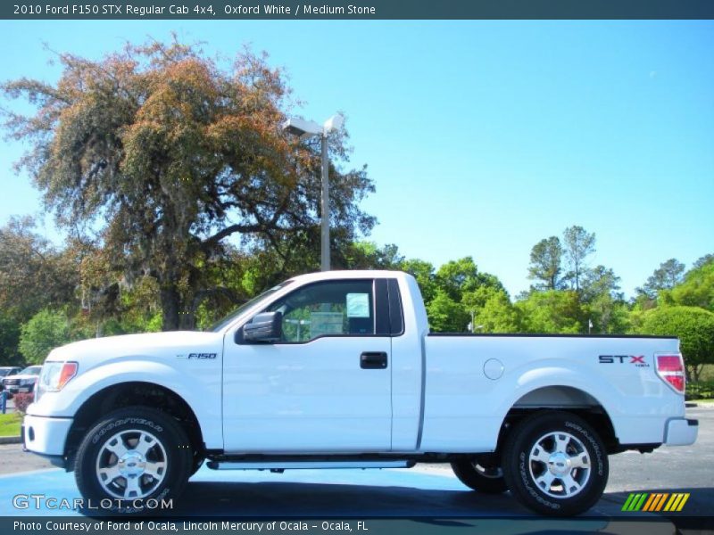 Oxford White / Medium Stone 2010 Ford F150 STX Regular Cab 4x4