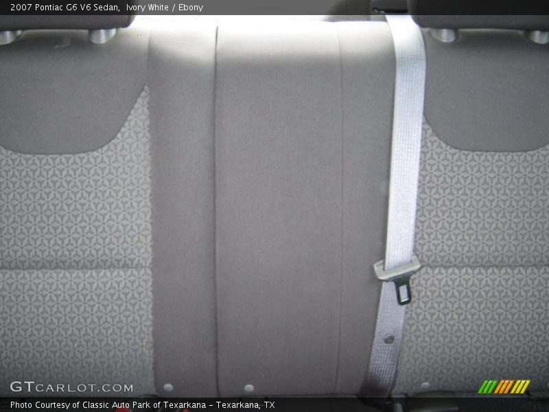 Ivory White / Ebony 2007 Pontiac G6 V6 Sedan