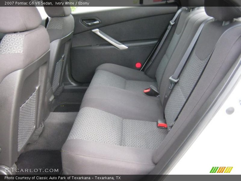 Ivory White / Ebony 2007 Pontiac G6 V6 Sedan