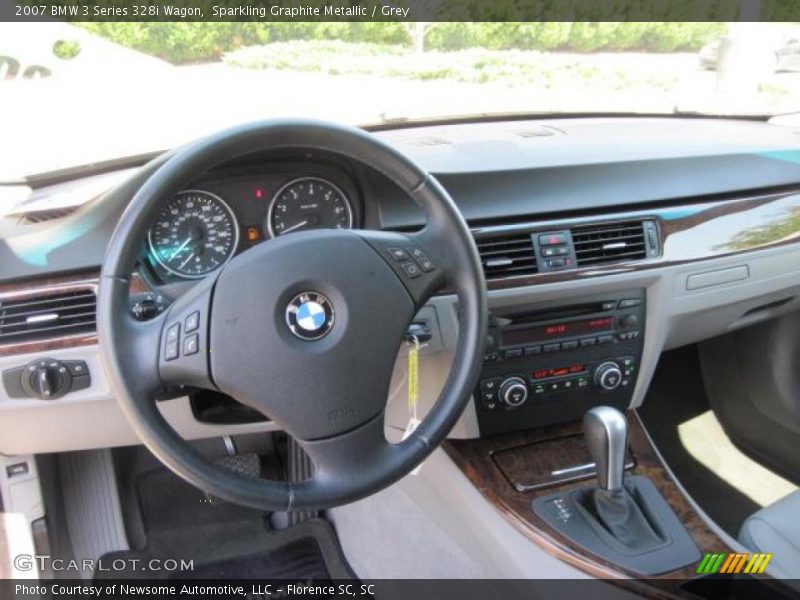 Sparkling Graphite Metallic / Grey 2007 BMW 3 Series 328i Wagon