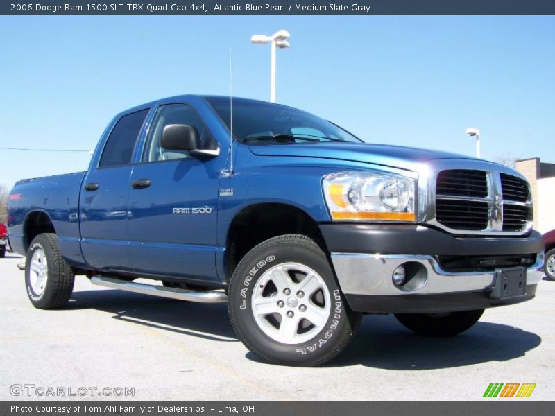 Atlantic Blue Pearl / Medium Slate Gray 2006 Dodge Ram 1500 SLT TRX Quad Cab 4x4