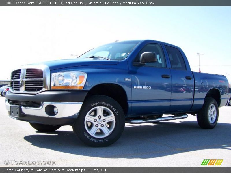 Atlantic Blue Pearl / Medium Slate Gray 2006 Dodge Ram 1500 SLT TRX Quad Cab 4x4