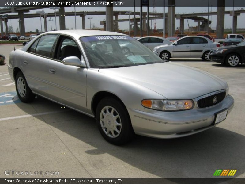 Sterling Silver Metallic / Medium Gray 2003 Buick Century Custom