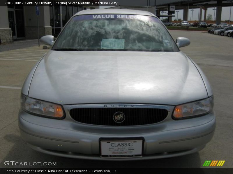 Sterling Silver Metallic / Medium Gray 2003 Buick Century Custom
