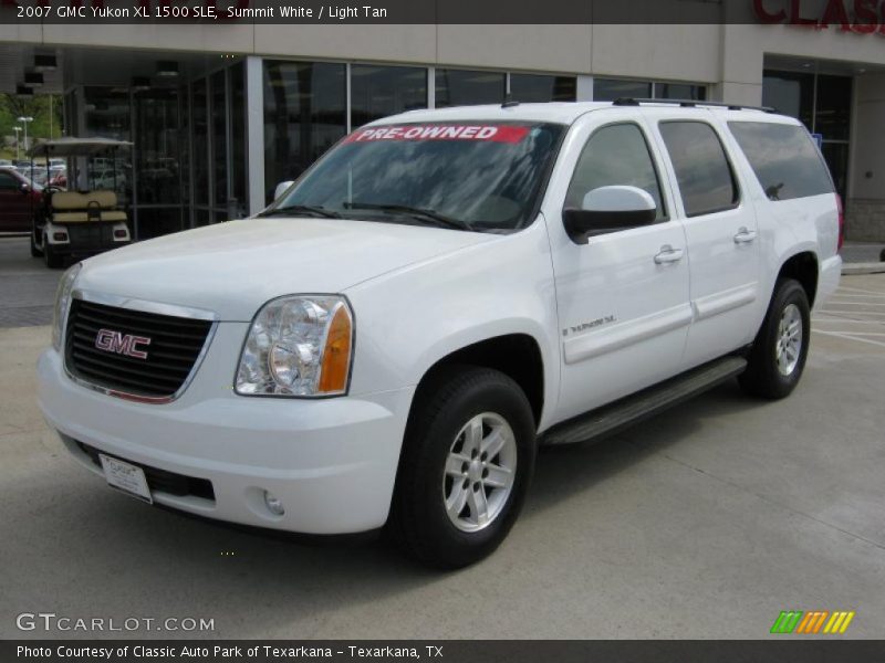 Summit White / Light Tan 2007 GMC Yukon XL 1500 SLE