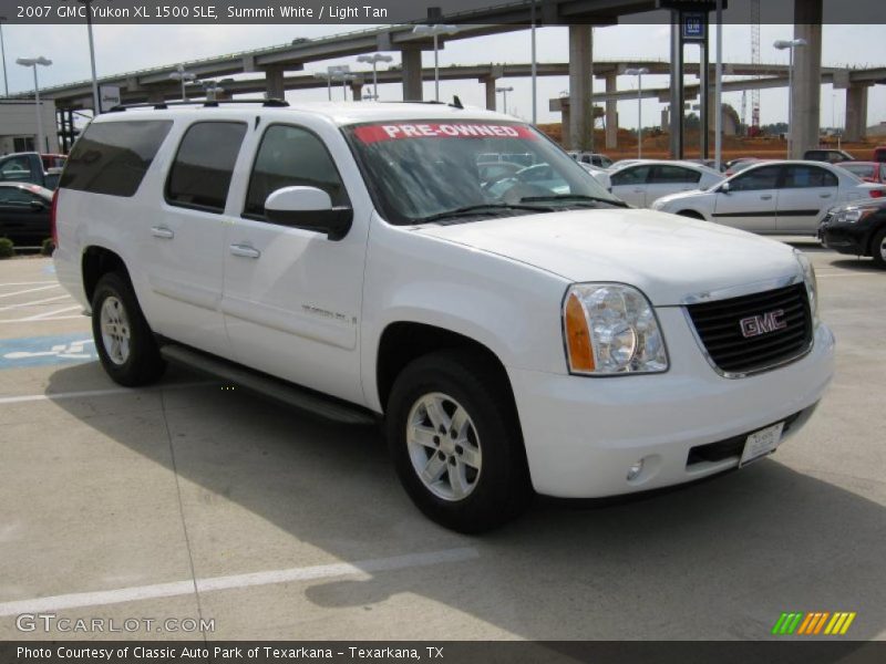 Summit White / Light Tan 2007 GMC Yukon XL 1500 SLE