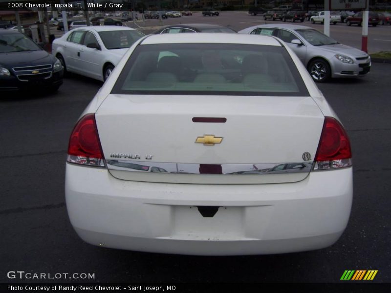 White / Gray 2008 Chevrolet Impala LT