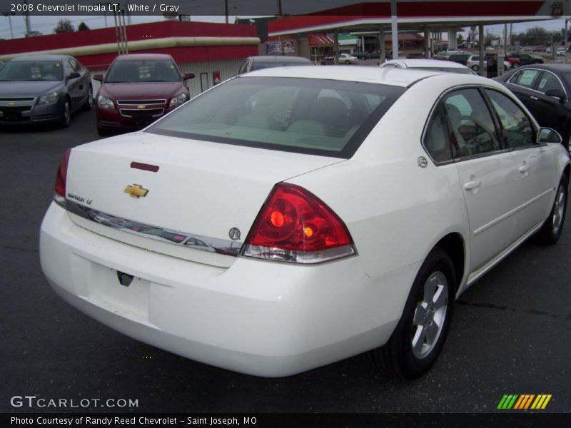 White / Gray 2008 Chevrolet Impala LT