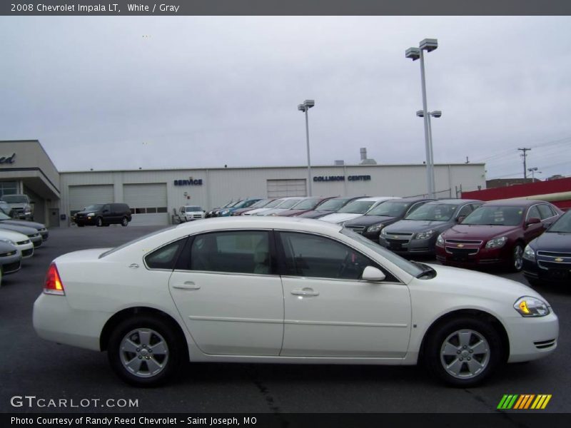 White / Gray 2008 Chevrolet Impala LT