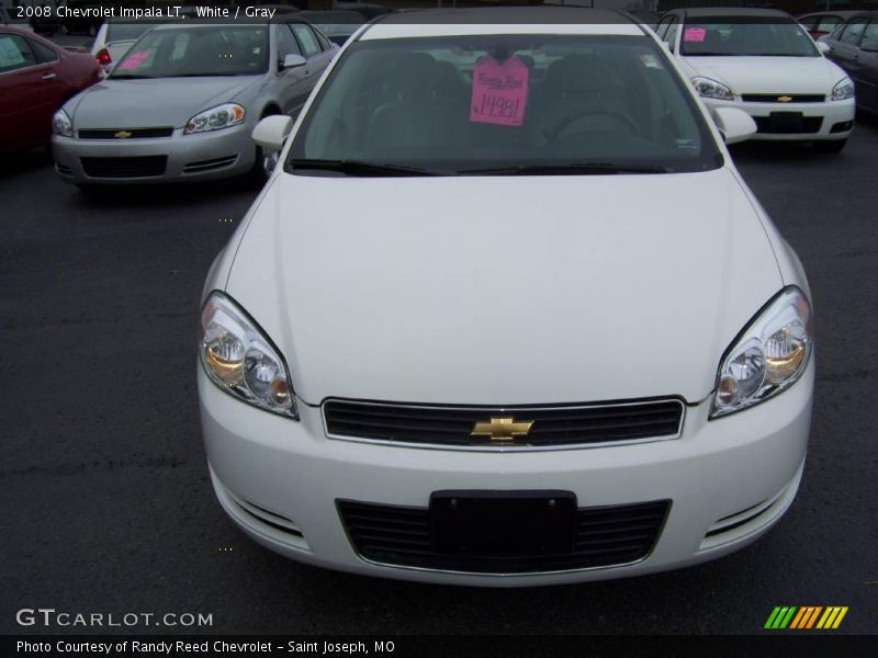 White / Gray 2008 Chevrolet Impala LT