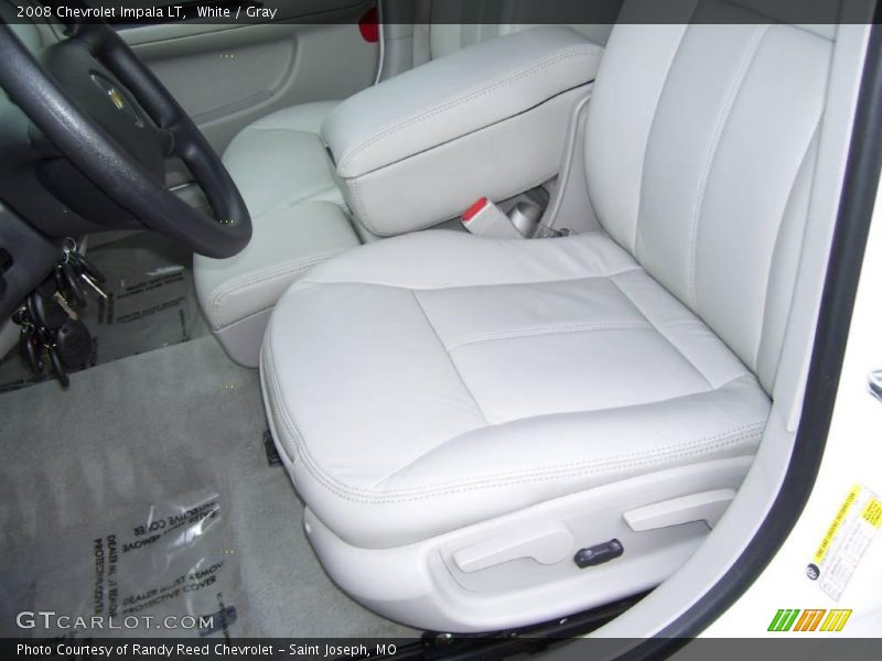 White / Gray 2008 Chevrolet Impala LT