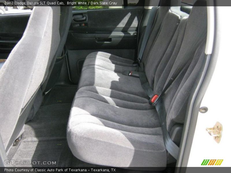 Bright White / Dark Slate Gray 2002 Dodge Dakota SLT Quad Cab