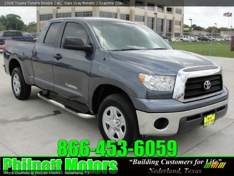 Slate Gray Metallic / Graphite Gray 2008 Toyota Tundra Double Cab