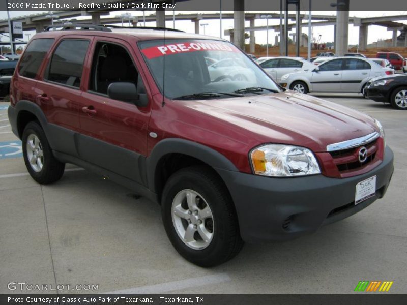 Redfire Metallic / Dark Flint Gray 2006 Mazda Tribute i