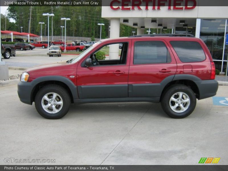 Redfire Metallic / Dark Flint Gray 2006 Mazda Tribute i