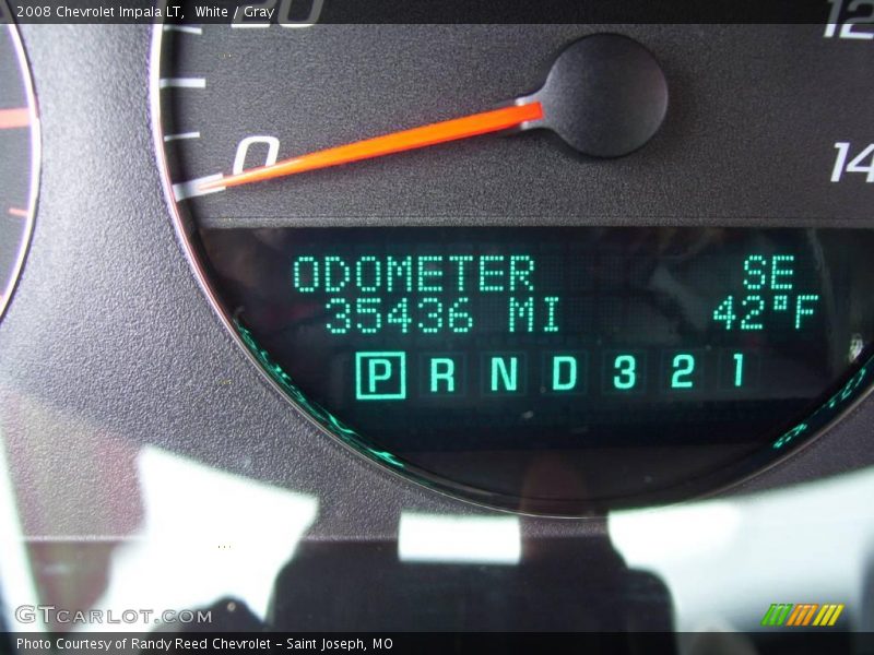 White / Gray 2008 Chevrolet Impala LT