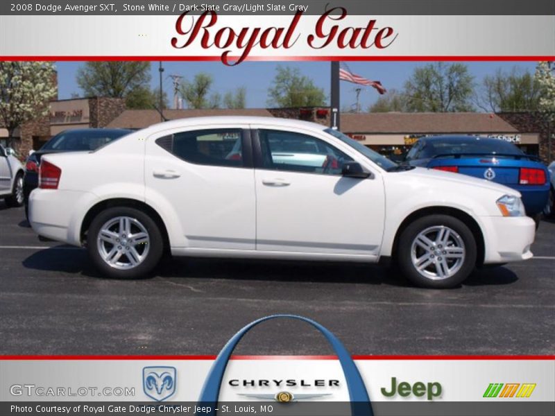 Stone White / Dark Slate Gray/Light Slate Gray 2008 Dodge Avenger SXT