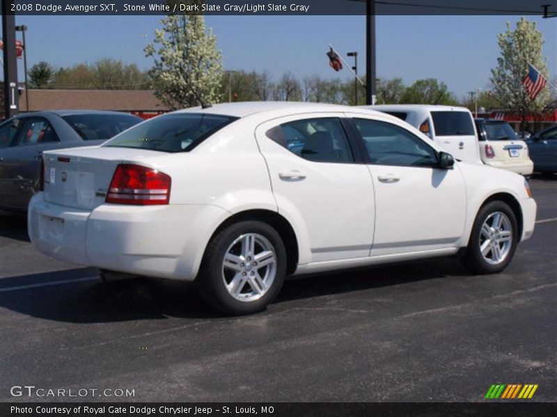 Stone White / Dark Slate Gray/Light Slate Gray 2008 Dodge Avenger SXT