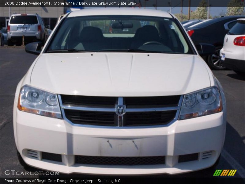 Stone White / Dark Slate Gray/Light Slate Gray 2008 Dodge Avenger SXT