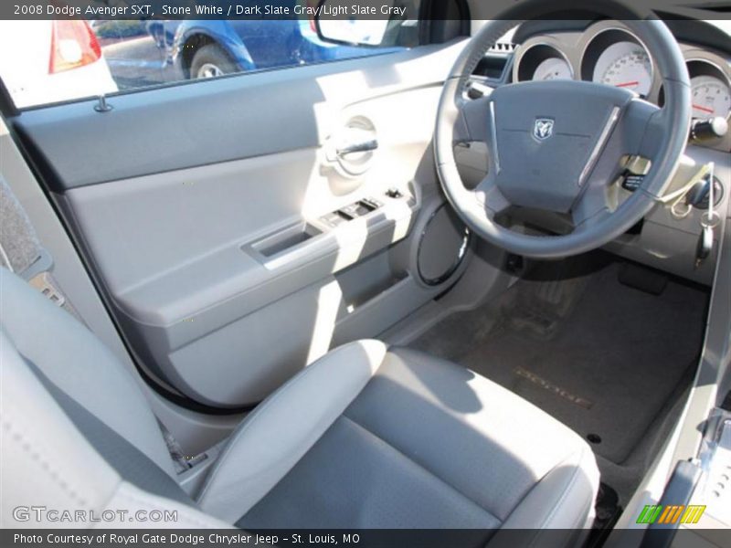 Stone White / Dark Slate Gray/Light Slate Gray 2008 Dodge Avenger SXT