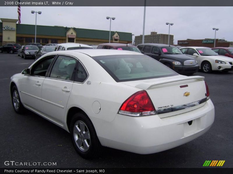 White / Gray 2008 Chevrolet Impala LT