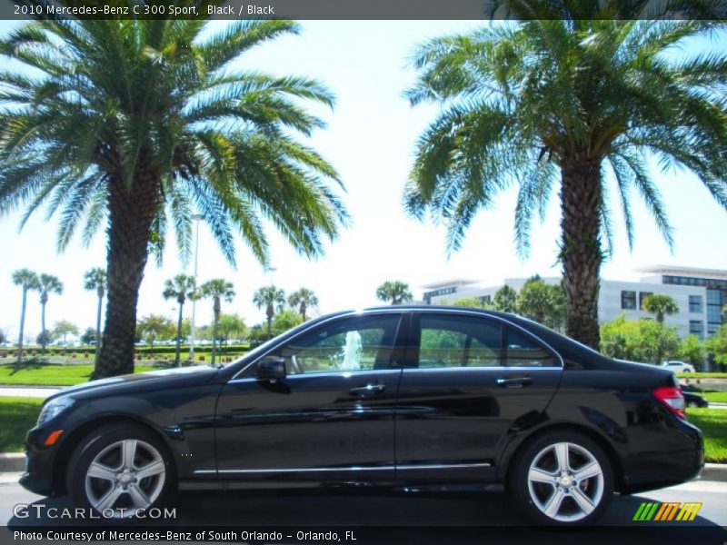 Black / Black 2010 Mercedes-Benz C 300 Sport