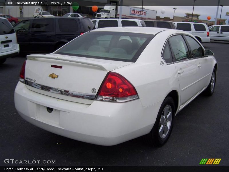 White / Gray 2008 Chevrolet Impala LT