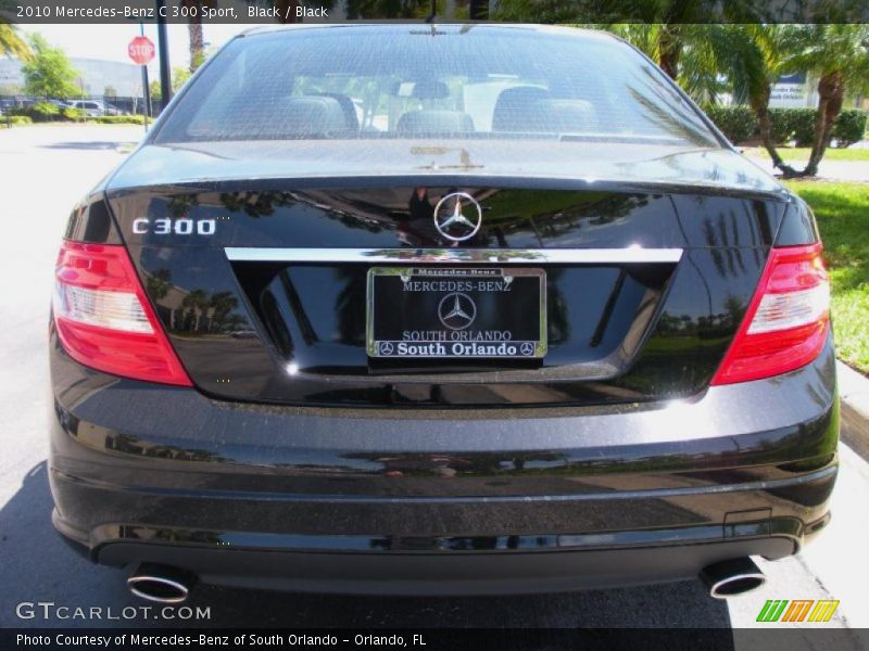 Black / Black 2010 Mercedes-Benz C 300 Sport
