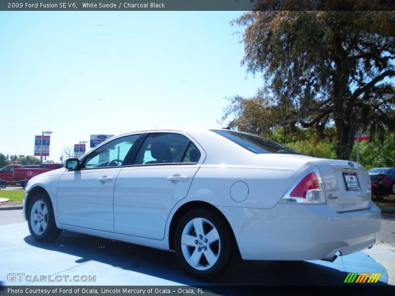 White Suede / Charcoal Black 2009 Ford Fusion SE V6