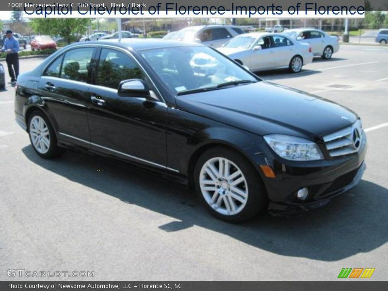 Black / Black 2008 Mercedes-Benz C 300 Sport