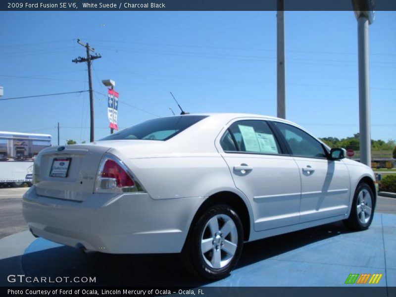 White Suede / Charcoal Black 2009 Ford Fusion SE V6