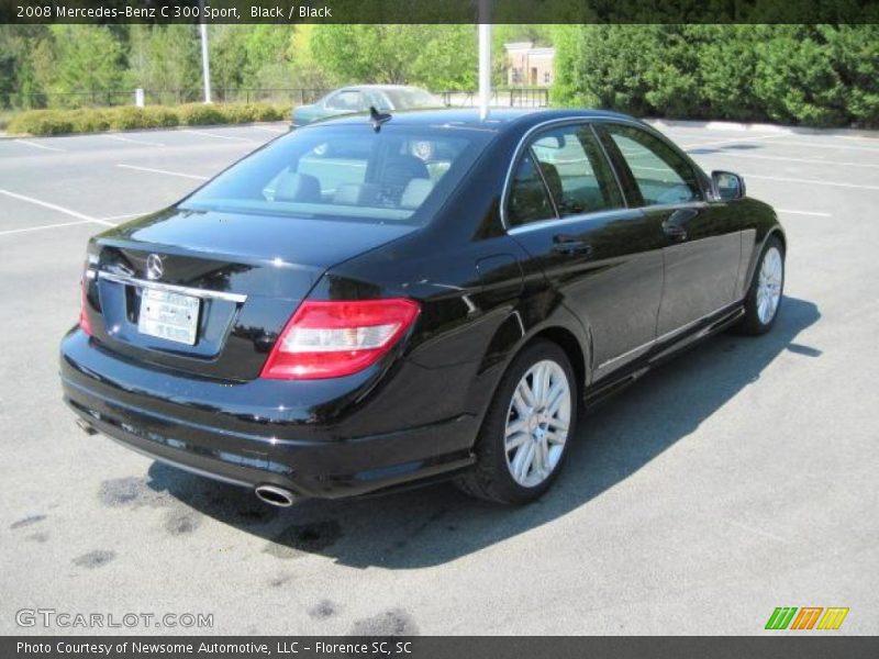 Black / Black 2008 Mercedes-Benz C 300 Sport